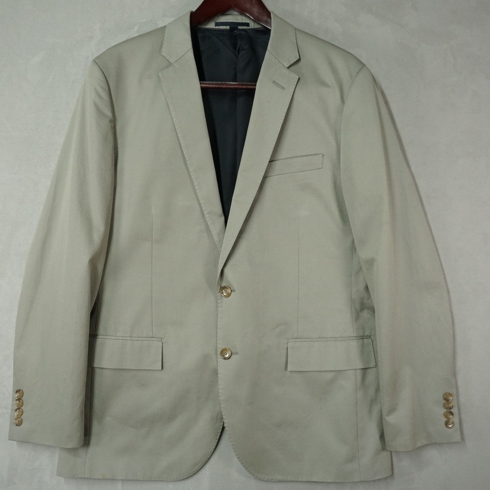 J Crew Ludlow Slim Fit Blazer Mens 42R Gray Italian Cotton Sport Coat